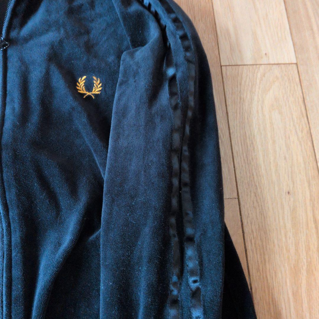 FRED PERRY ジャージ L 黒　ベロア　ヴィンテージ
