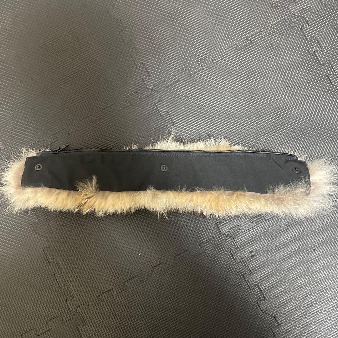 【美品】カナダグース 純正コヨーテファー 交換用 リアルファー ボリューム個体