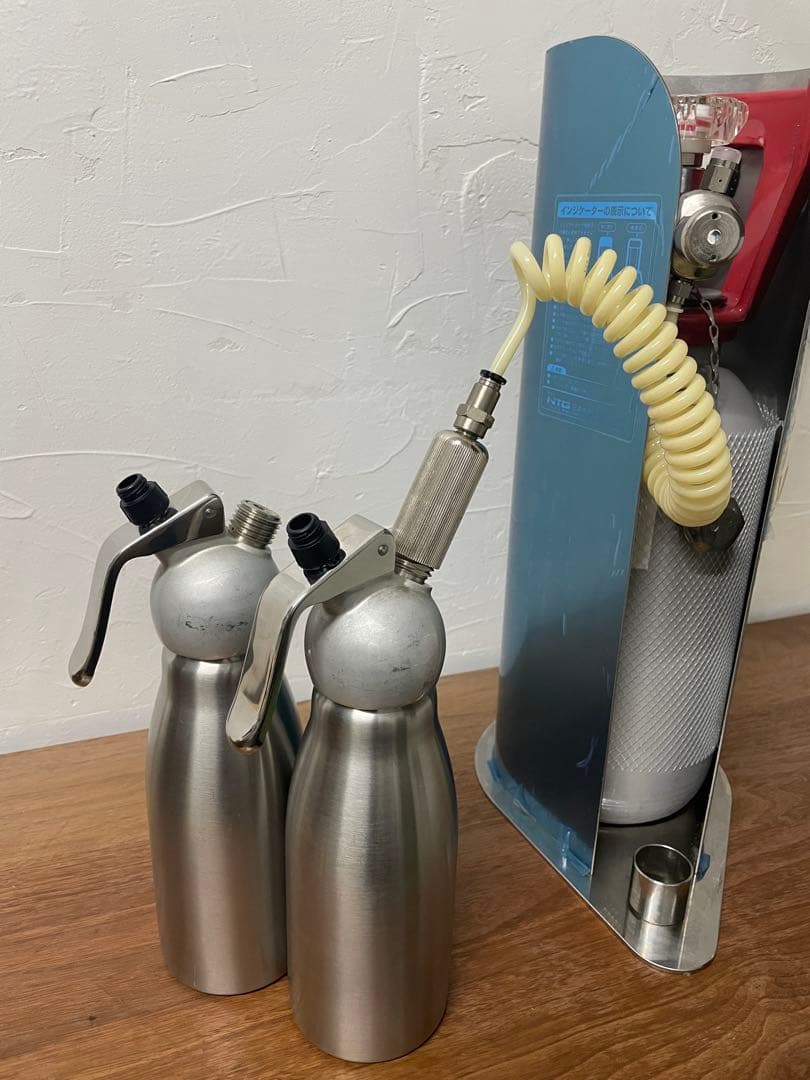 【2本セット】KAYSER ホイップディスペンサー 0.5L＋ミニガスボンベ付き