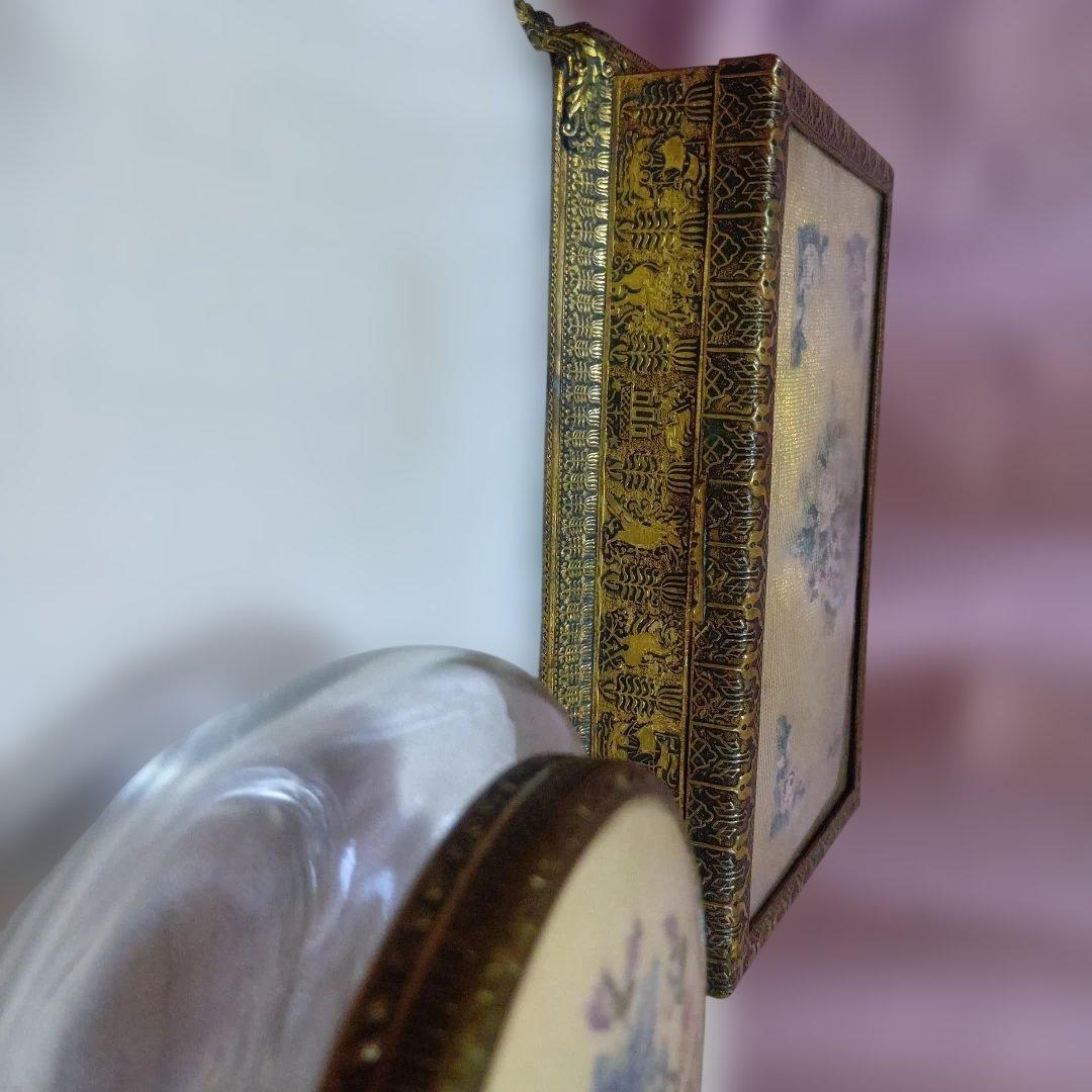 プチポワン ヴィンテージ 小物入れ ガラストレイ