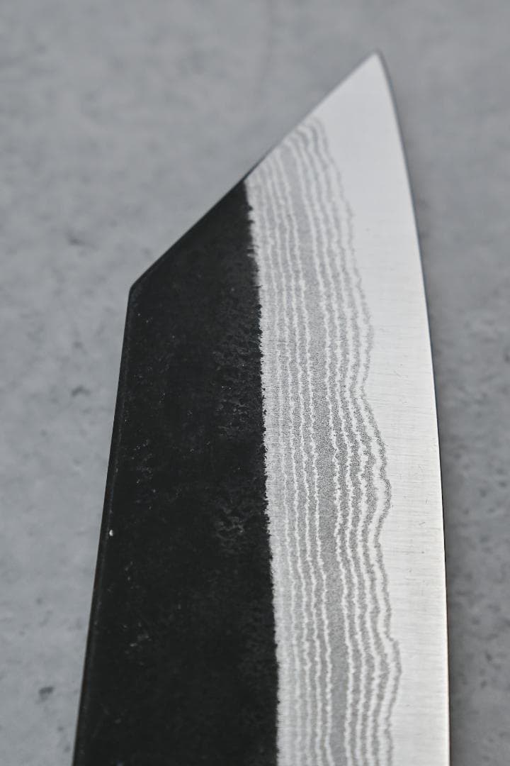 加藤 義実 Yoshimi Kato 黒打 ダマスカス 青紙スーパー文化包丁