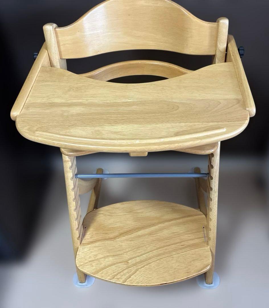 大和屋 すくすくチェアEN テーブル&ガード付ベビーチェア ハイチェア