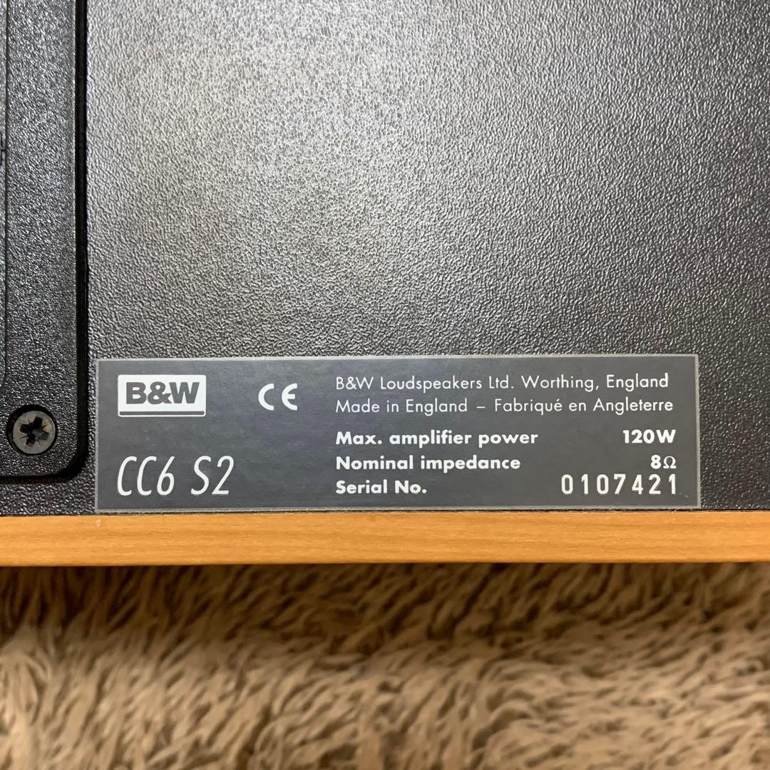 【極美品】B&W CC6 S2 センタースピーカー