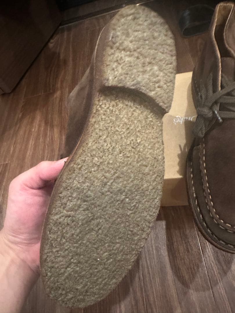 Drake's ブラウン スエード チャッカブーツ 7.5 未使用品