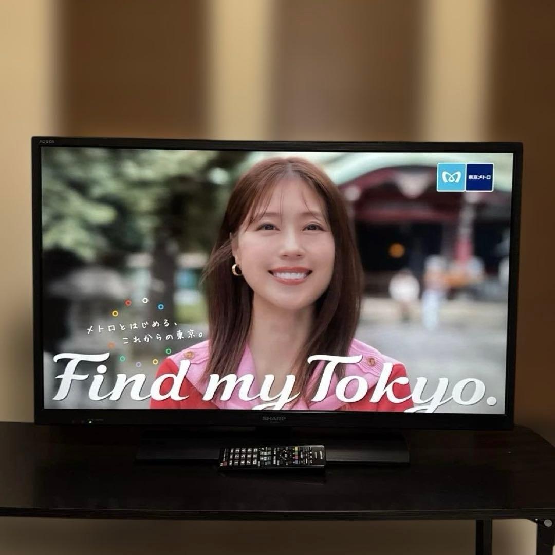 美品 SHARP AQUOS 40V型 液晶テレビ 木目調デザイン 外付機器対応