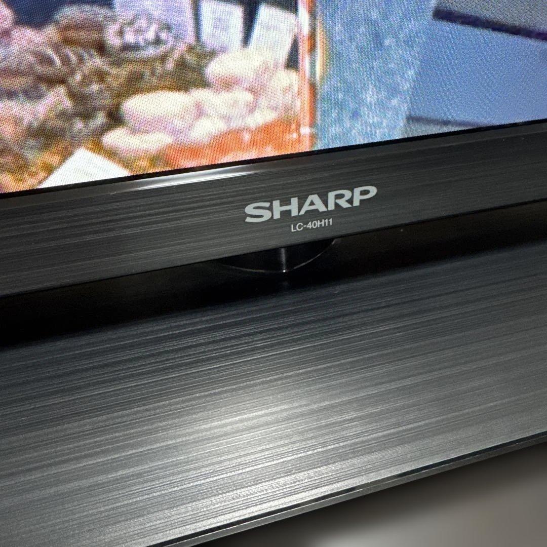 美品 SHARP AQUOS 40V型 液晶テレビ 木目調デザイン 外付機器対応