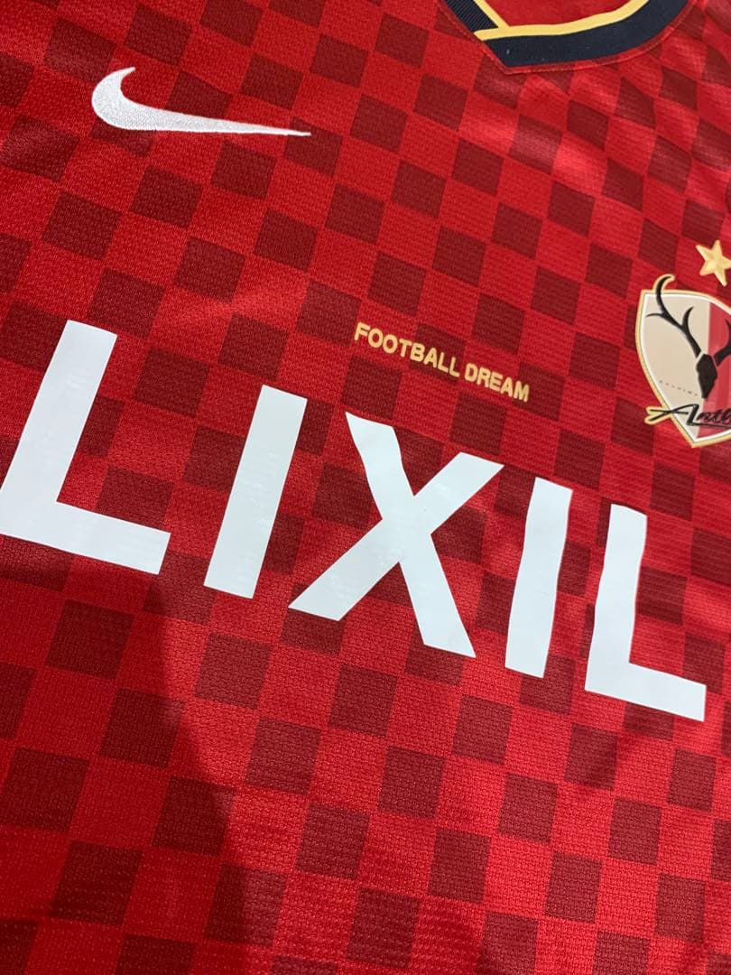 鹿島アントラーズ XL ユニフォーム LIXIL NIKE DRI-FIT 赤