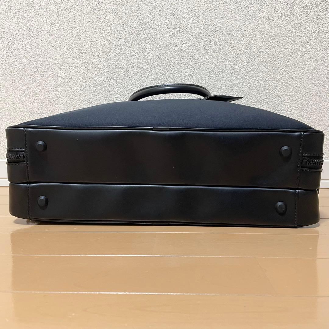 【数回使用程度】 フジタカ ルフト ビジネスバッグ 2way ネイビー 2層式