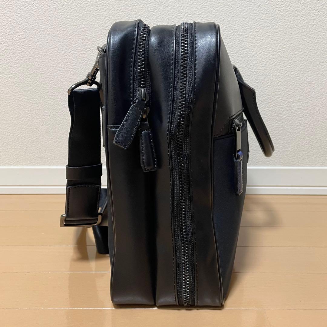 【数回使用程度】 フジタカ ルフト ビジネスバッグ 2way ネイビー 2層式