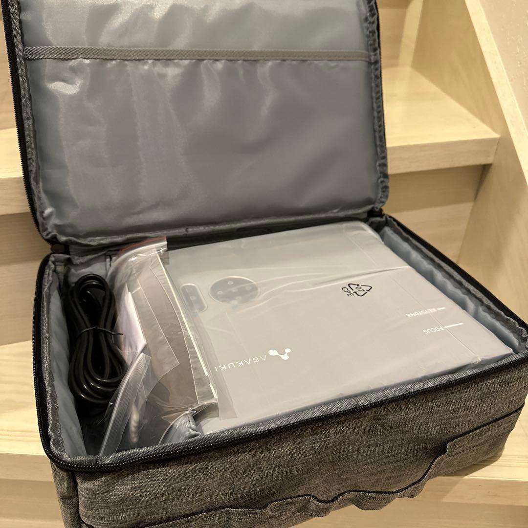 【新品・未使用】ASAKUKI プロジェクター 家庭用 4K対応 天井投影可能