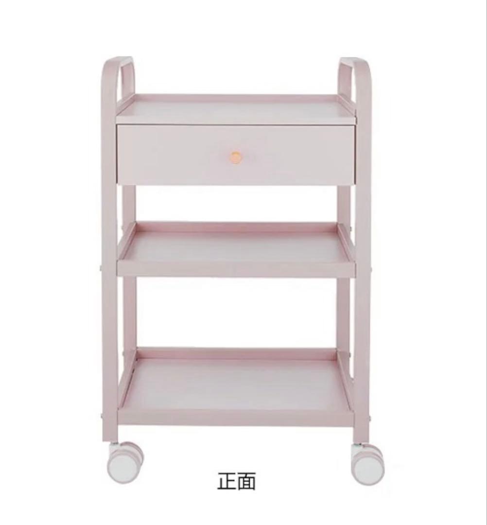 ライトピンク ワゴン キャスター付き