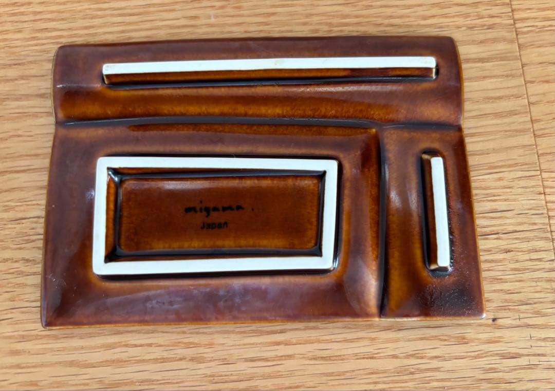 miyama 箸置き付仕切り小皿 イゾラ　パレットプレート　8枚セット　日本製