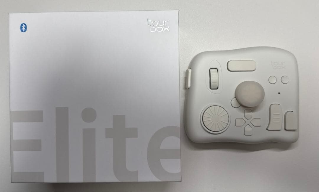 TourBox Elite アイボリーホワイト ケース・USBケーブル付き