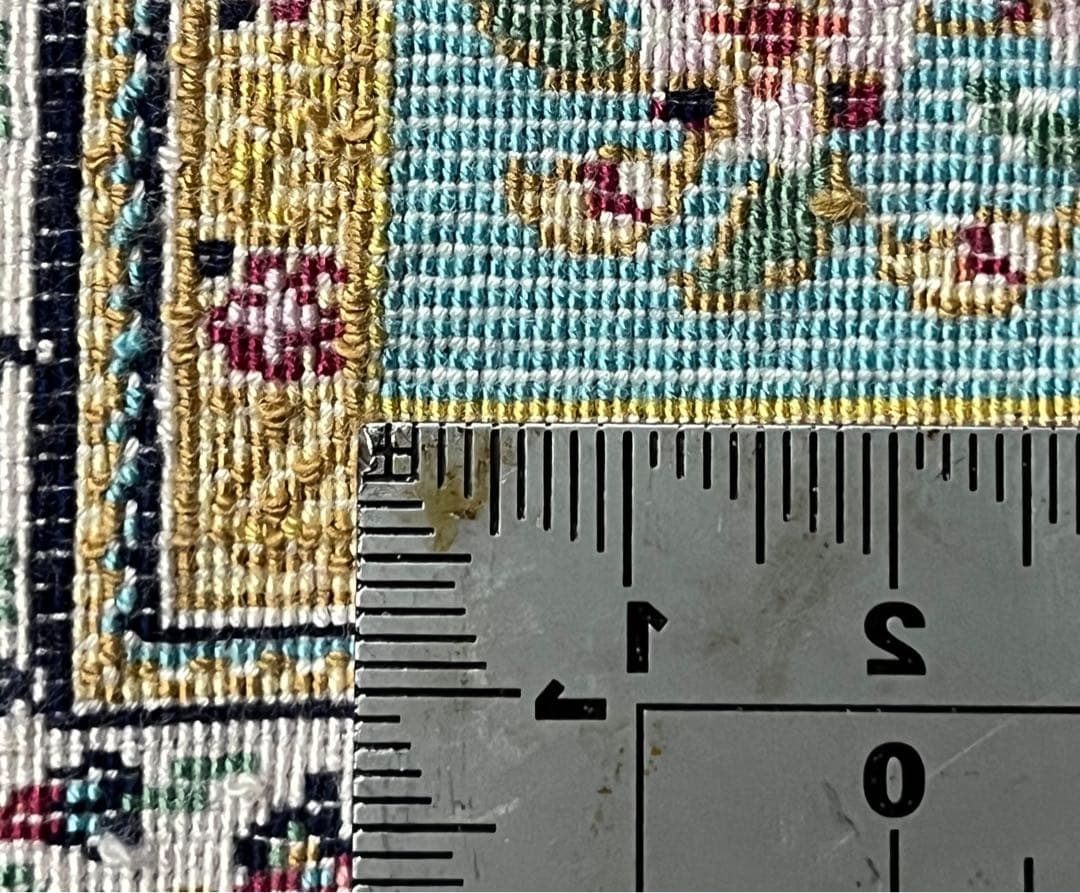 最高級特あ大判ペルシャ絨毯 イラン クム産　シルク100% 手織り289万ノット