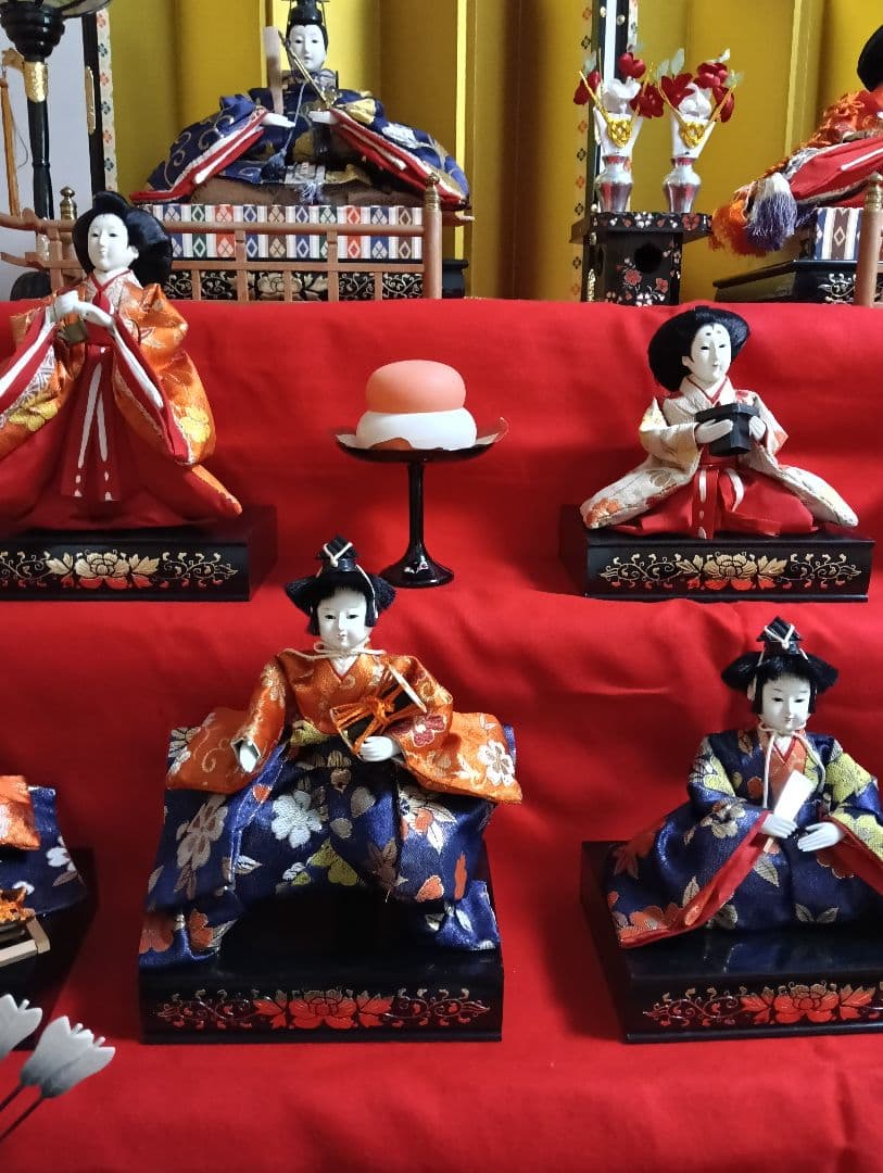 値下げ▼寿鳳びな　雛人形　7段飾り　(埼玉県春日部市でお渡し希望)