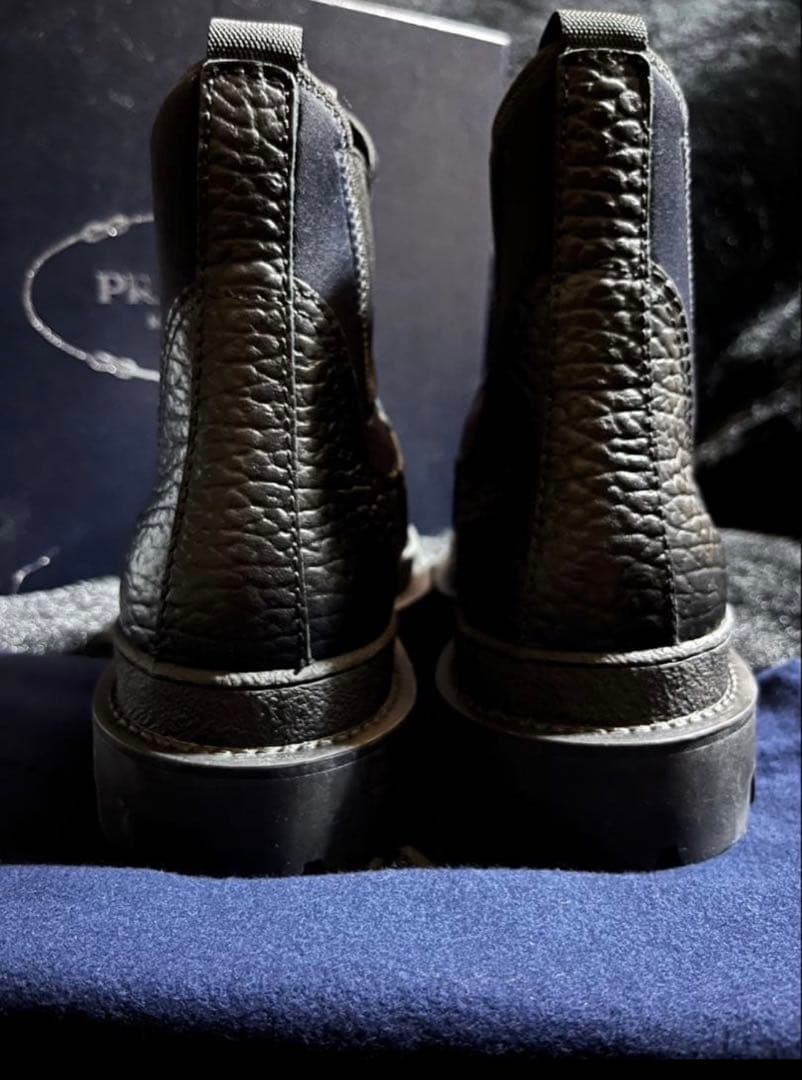 PRADA ブラック サイドゴアブーツ
