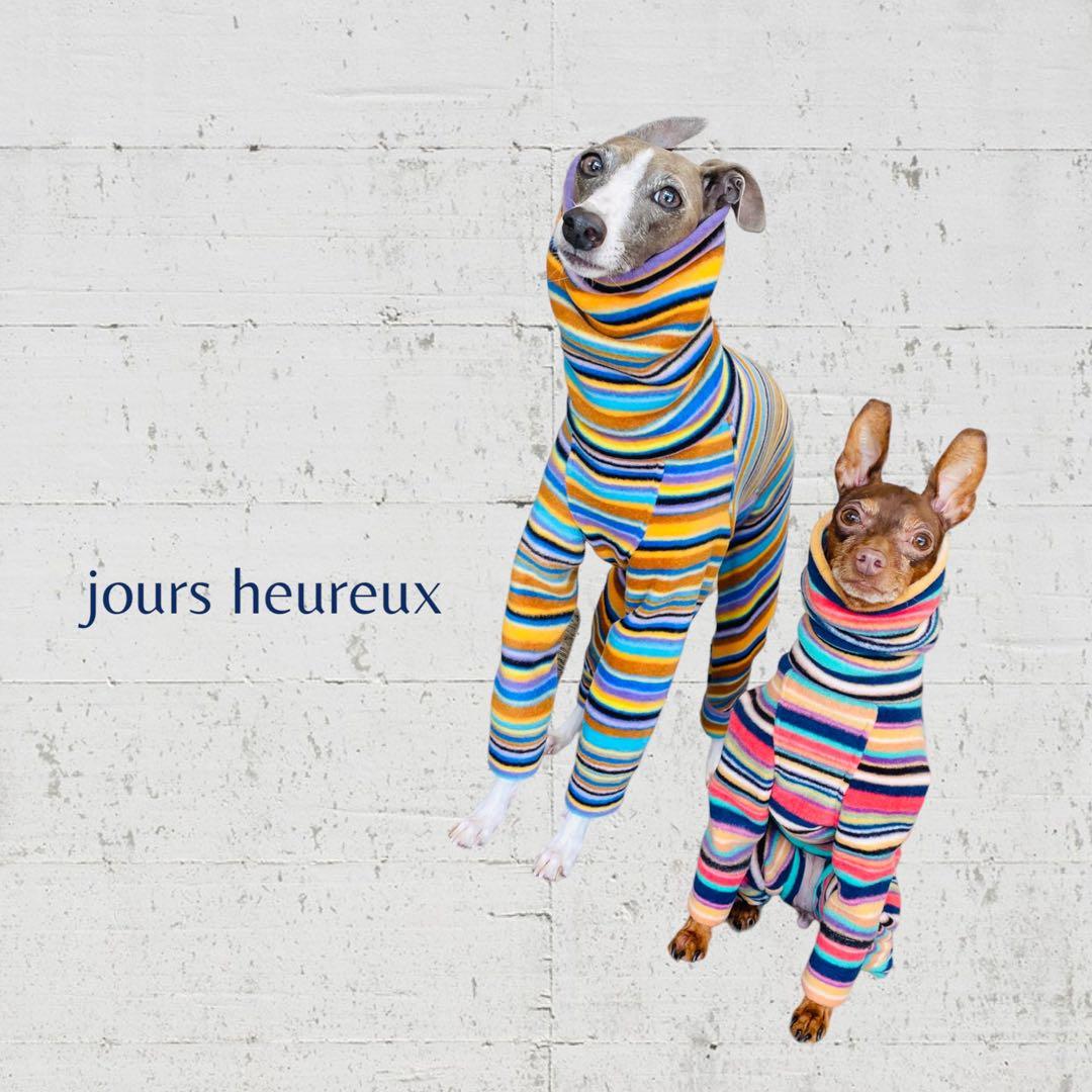 ⑥マルチカラーフリース カバーオール