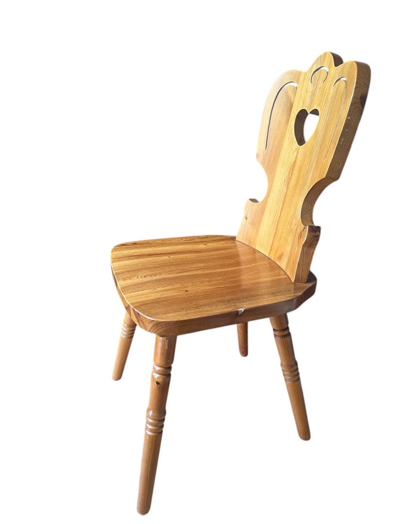 【antique】木製カントリーチェア 北欧風カフェチェア　2脚セット