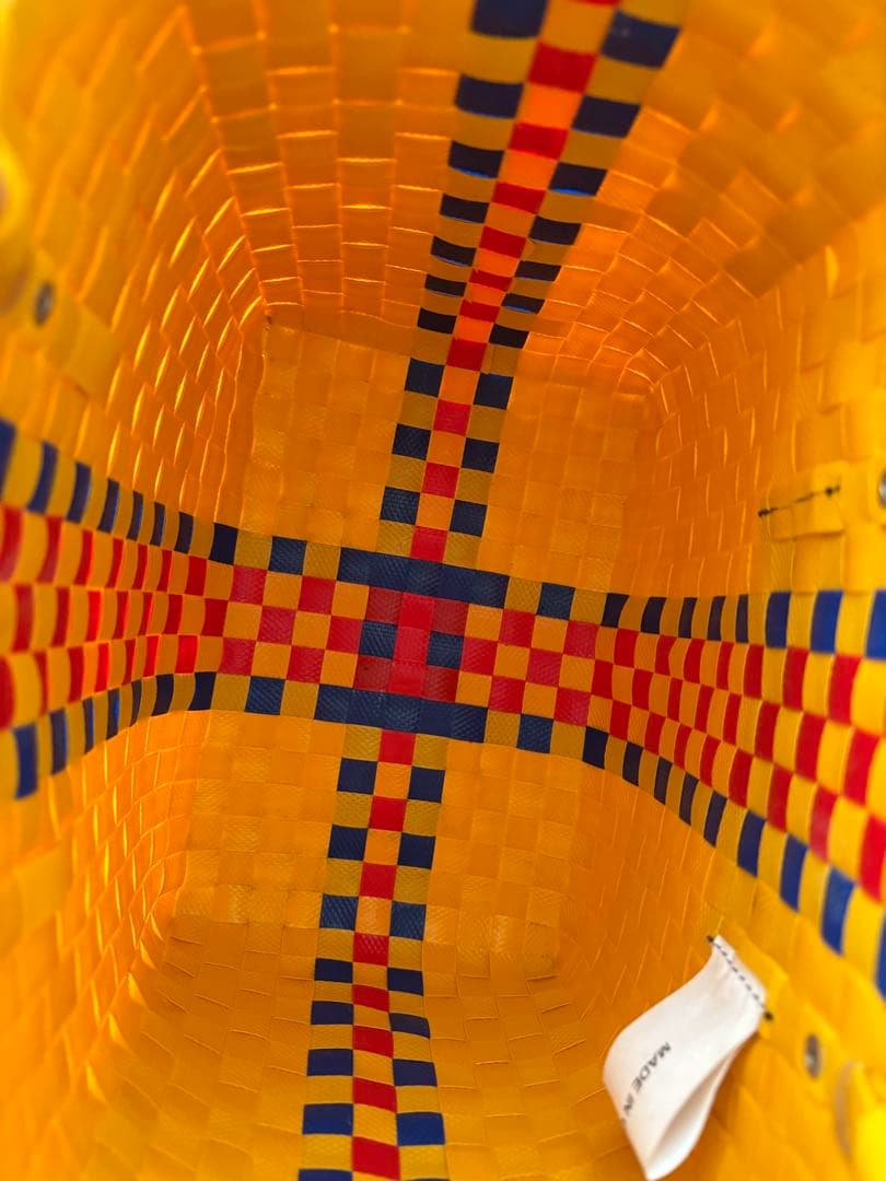 マルニフラワーマーケット　カゴバック　黄色　イエロー