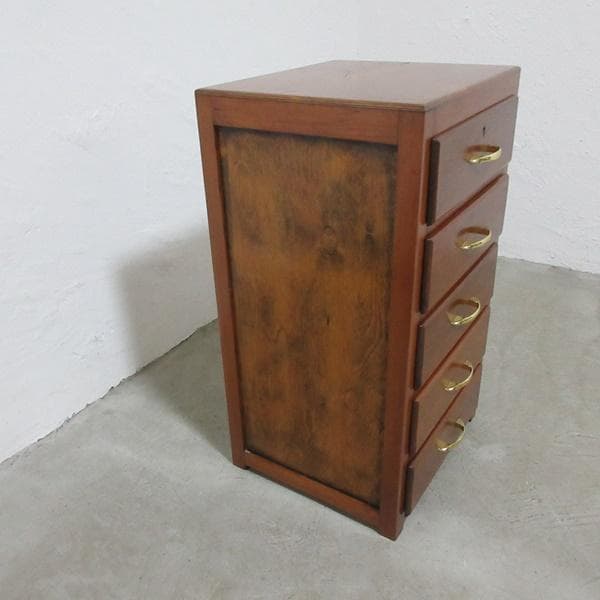 イギリス ビンテージ 家具 サイドチェスト 5段ドロワーズ 英国 6101e