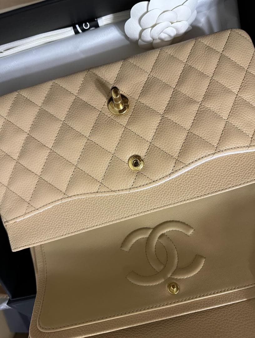 CHANEL チェーンショルダーバッグ キャビアスキン 25