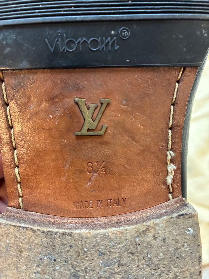 【美品】Louis Vuitton ダークブラウン ローファー