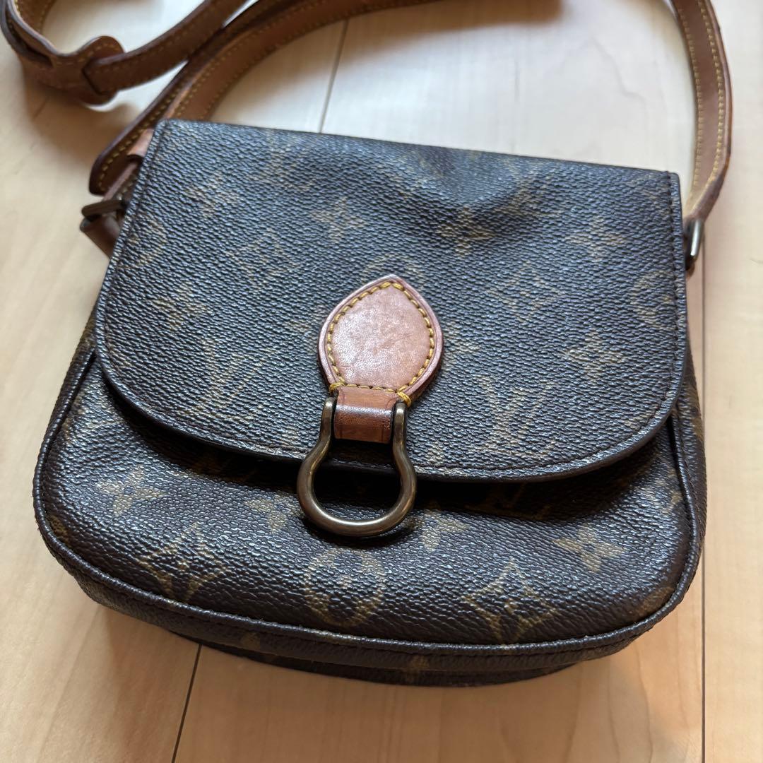 LOUIS VUITTON サンクルー ショルダーバッグ モノグラム レザー 鞄