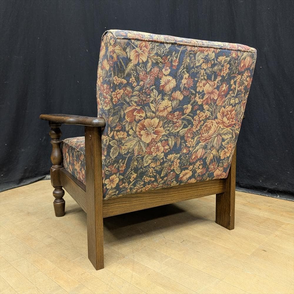 美品　カントリーハウス　三越　ブルージュ　オーク　シングルソファ　一人掛け　A