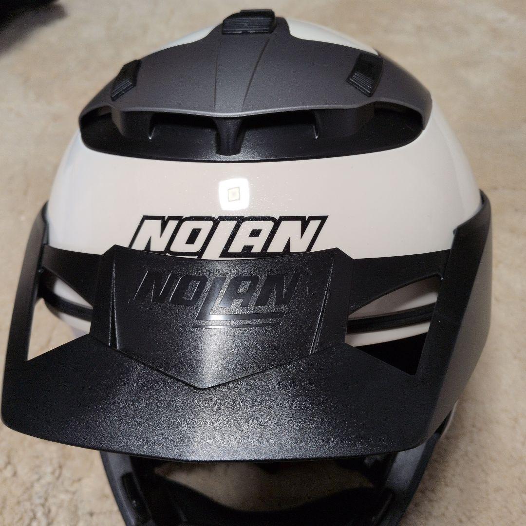 鑑賞用【美品】NOLAN NXX フルフェイスヘルメット ホワイト/ブラック