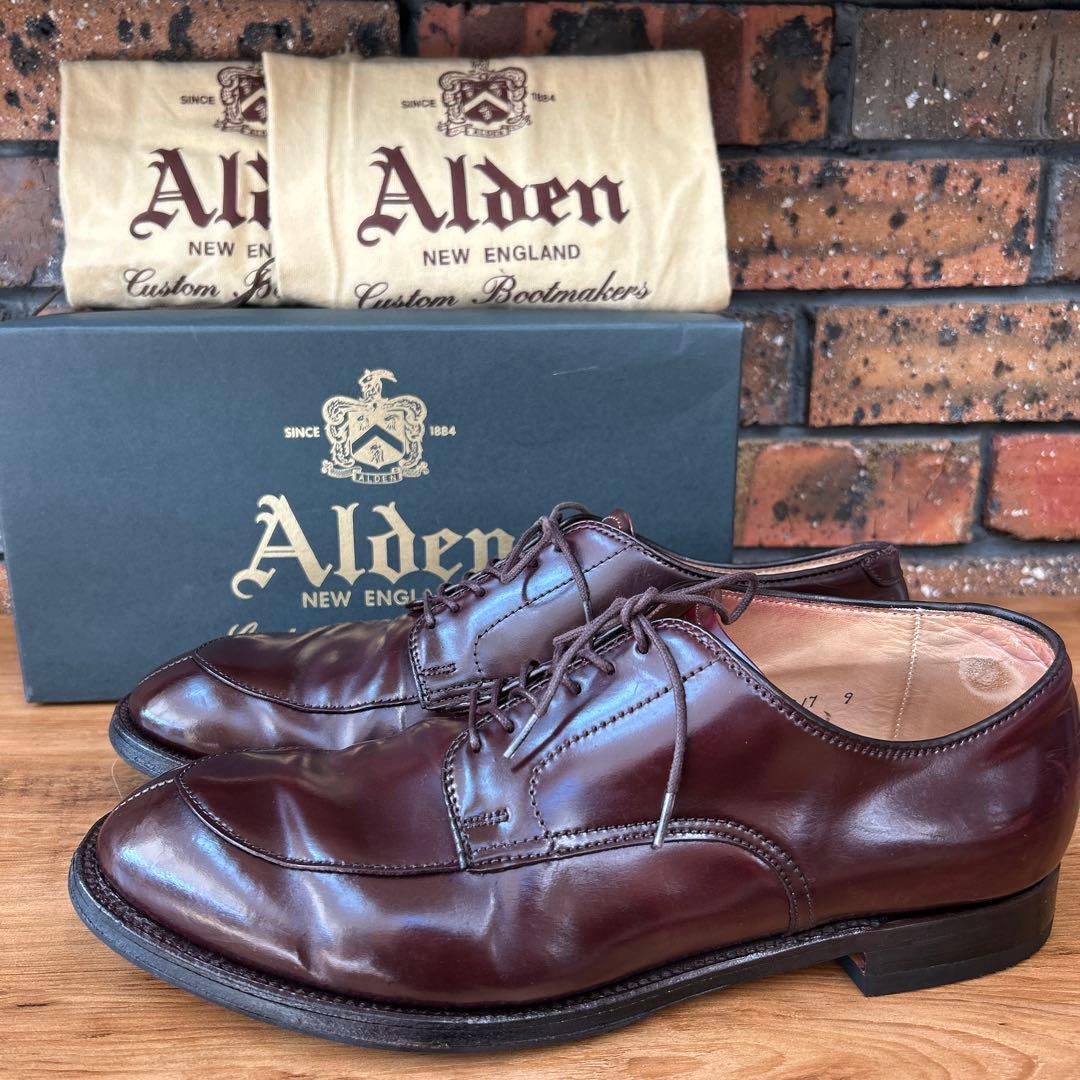 alden 54321 オールデン　Vチップ　コードバン　バーガンディ