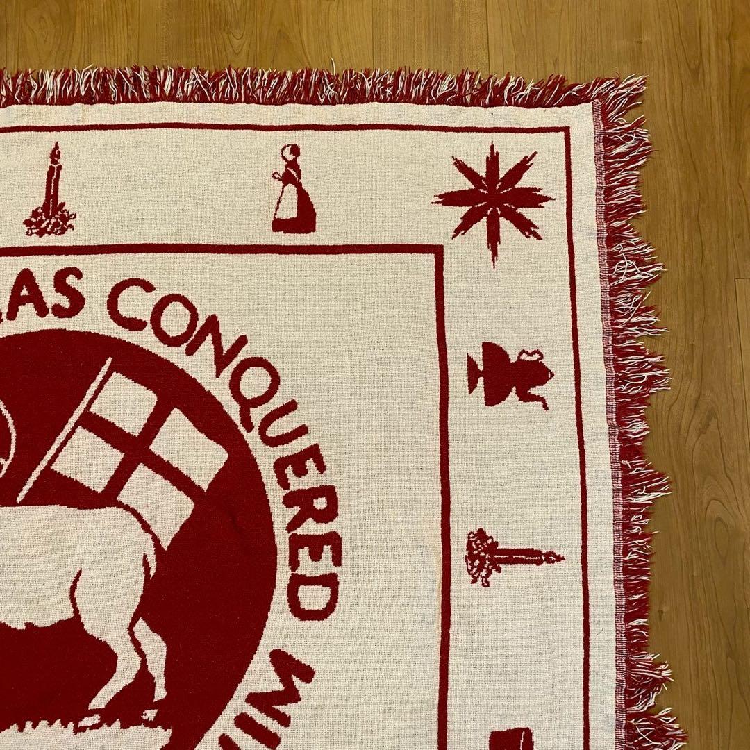 聖書文言 ラムモチーフ ヴィンテージ ゴブラン織 ラグ 両面配色　140×118