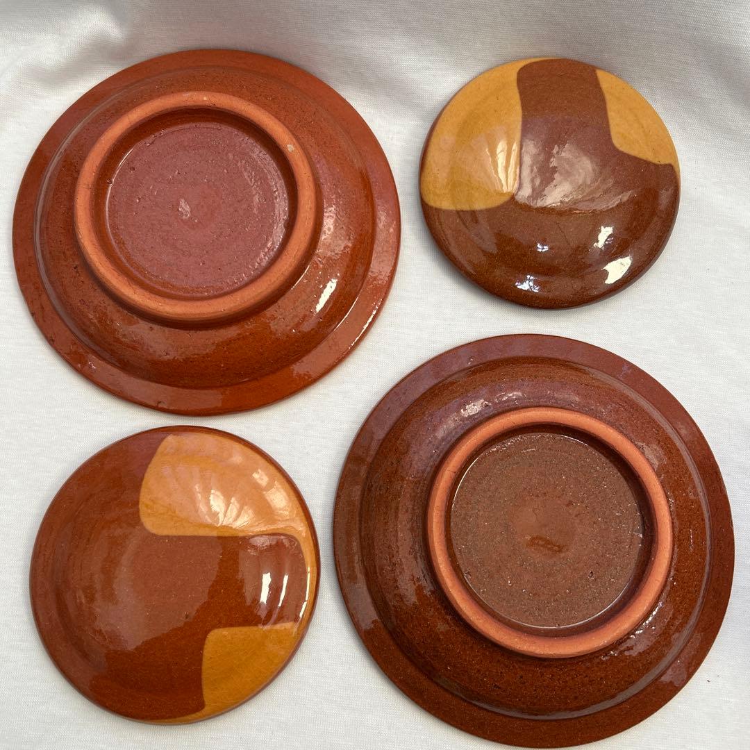 エッグベーカー　湯町窯　2個　民藝　スリップウェア