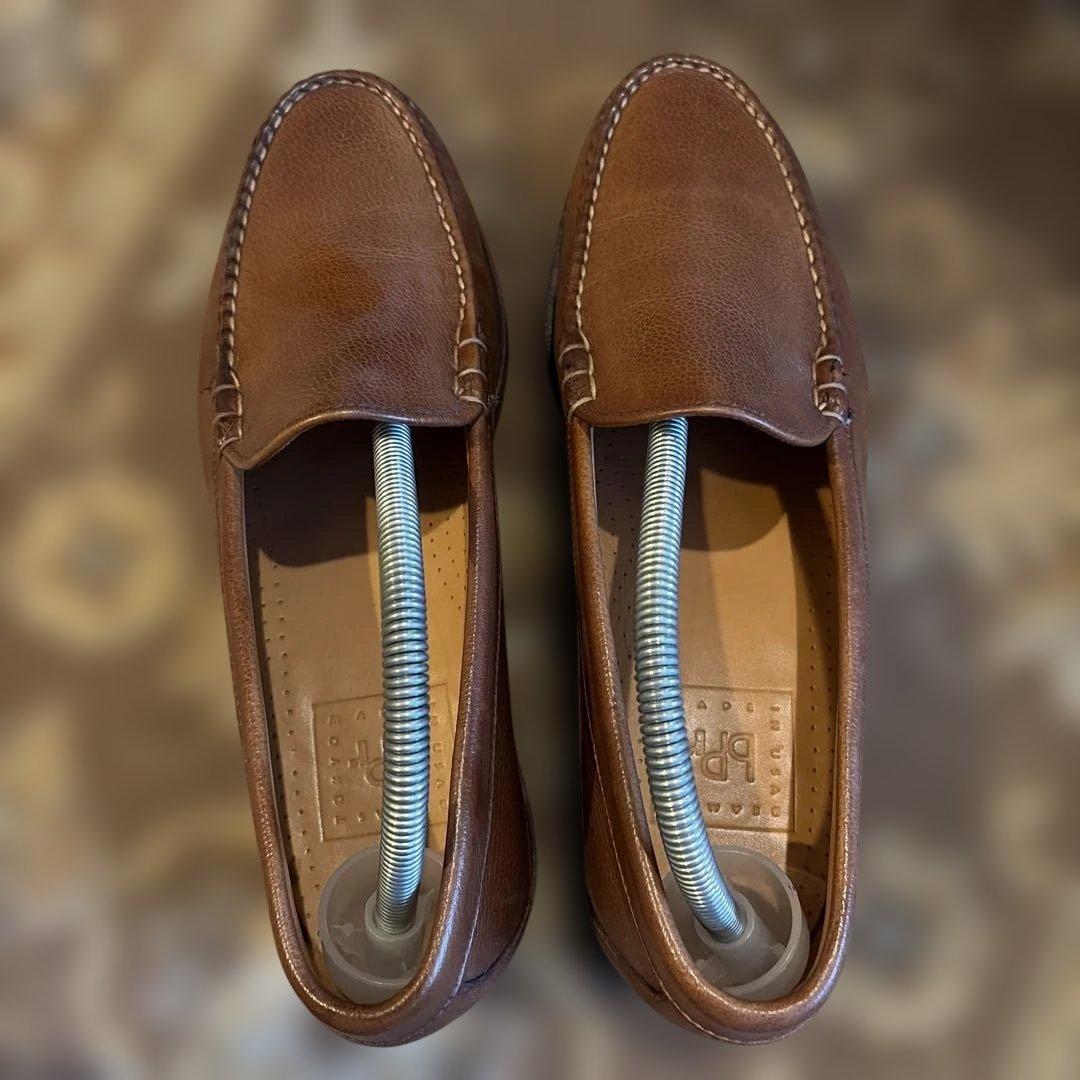 リ*い様 ビームスプラス　ローファー　ブラウン　レザー　8D アメリカ製