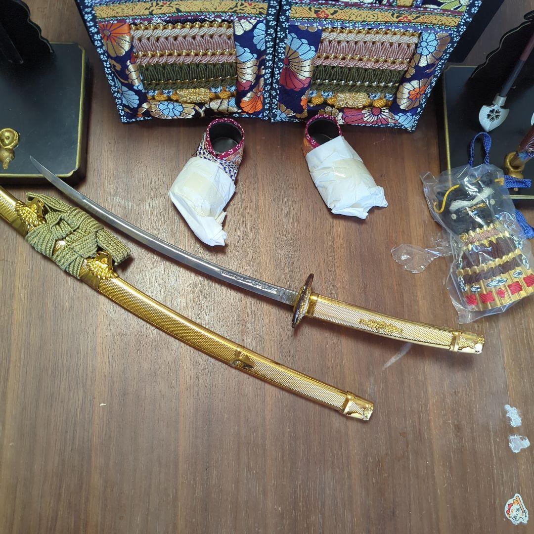 鎧兜五月人形　　弓矢　　日本刀