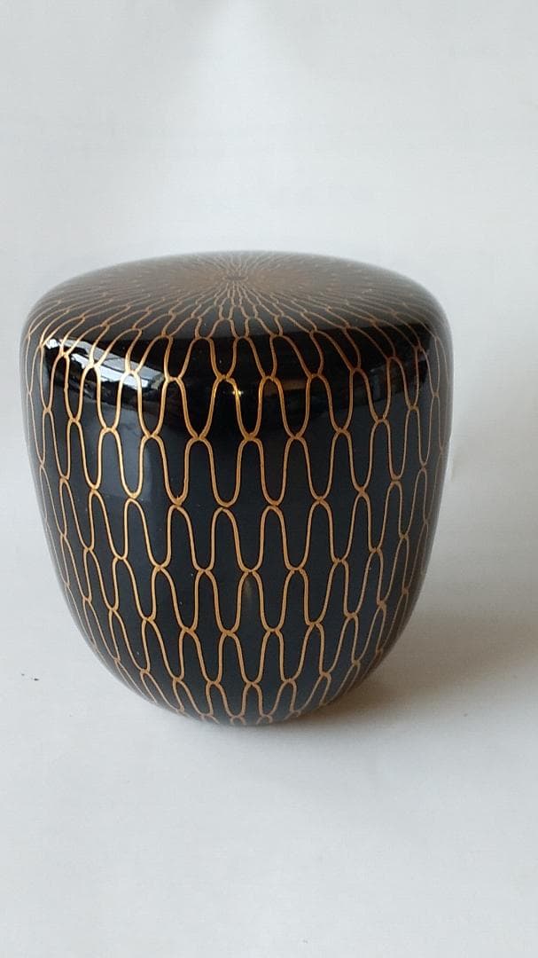 Gojyo初瀬川柳庵 作 出世 アミ棗即中斎好宗匠在判箱書花押共箱共布新品