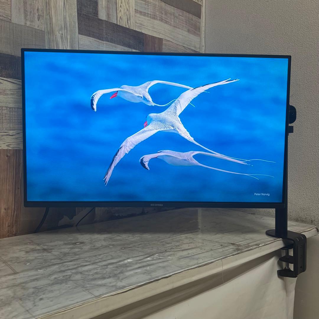 リクエスト価格❣️全国送料込アイリスオーヤマ32型液晶モニターベゼルレス。スタンド
