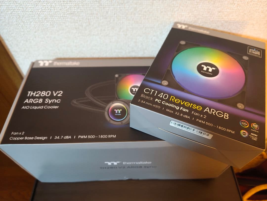 TH280 V2 ARGB Sync AIO リバースファンセット