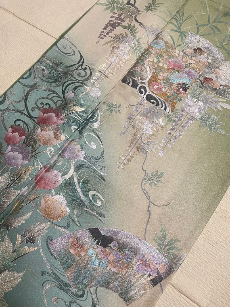 訪問着フルセット　金銀彩　螺鈿　高級　正絹　結婚式