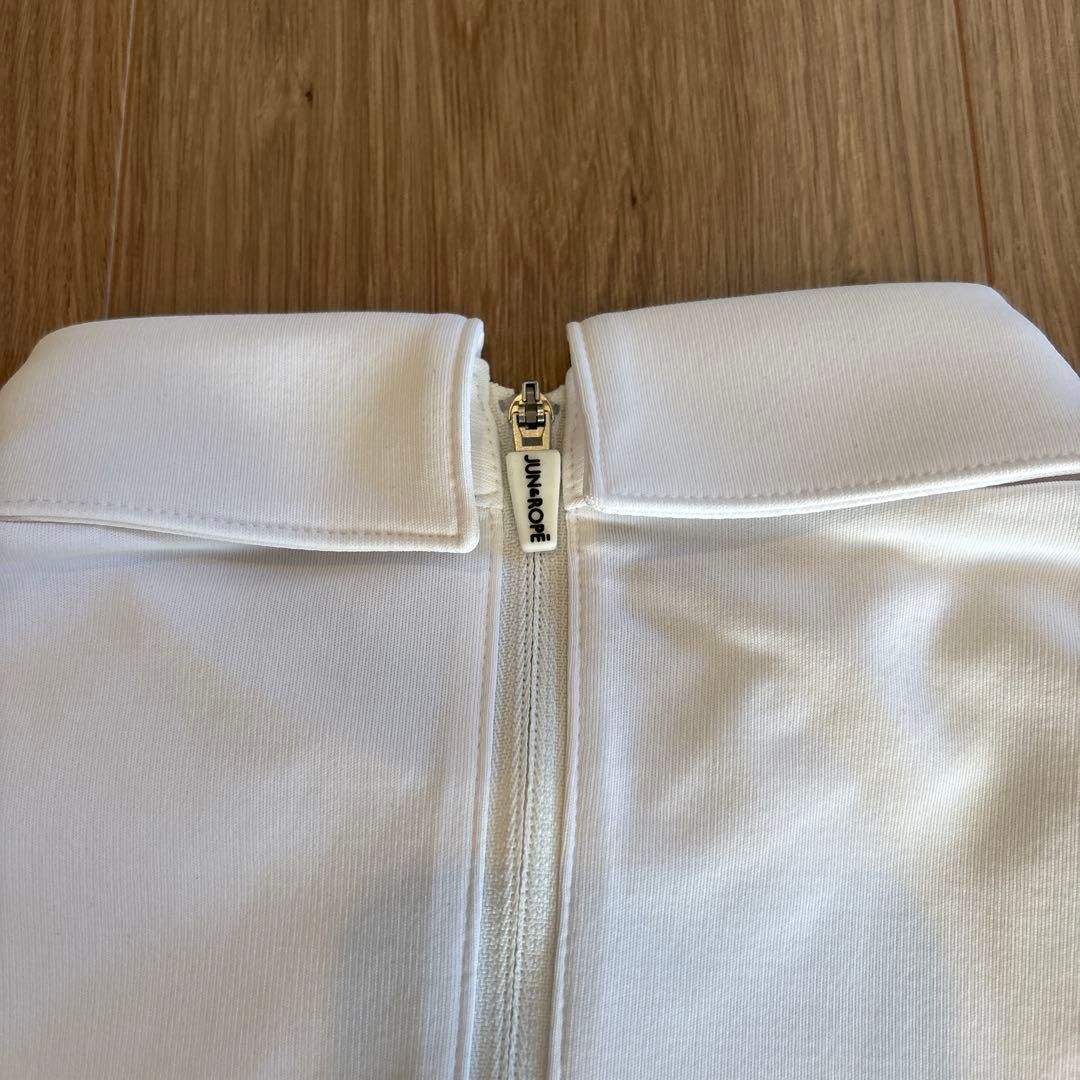 JUN&ROPE' ジッパー付きポロシャツ ホワイト