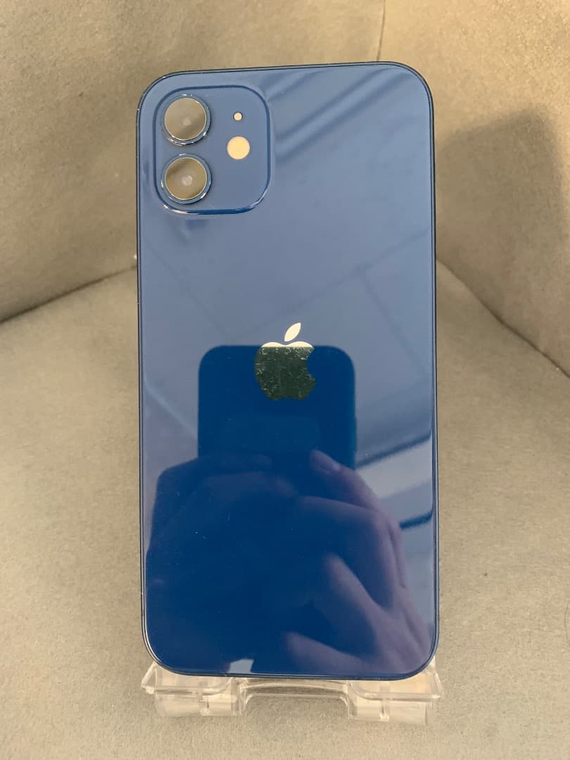 美品　国内版　SIMフリー　iPhone12 128GB　ブルー色