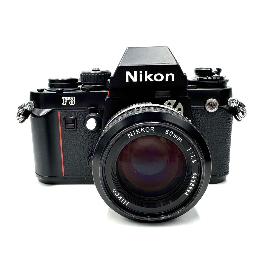美品 Nikon F3 単焦点レンズ付き 50mm フィルムカメラ