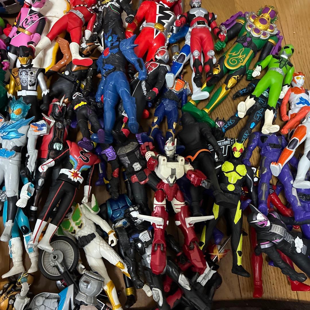 仮面ライダー 戦隊　フィギュア セット ソフビ　120以上
