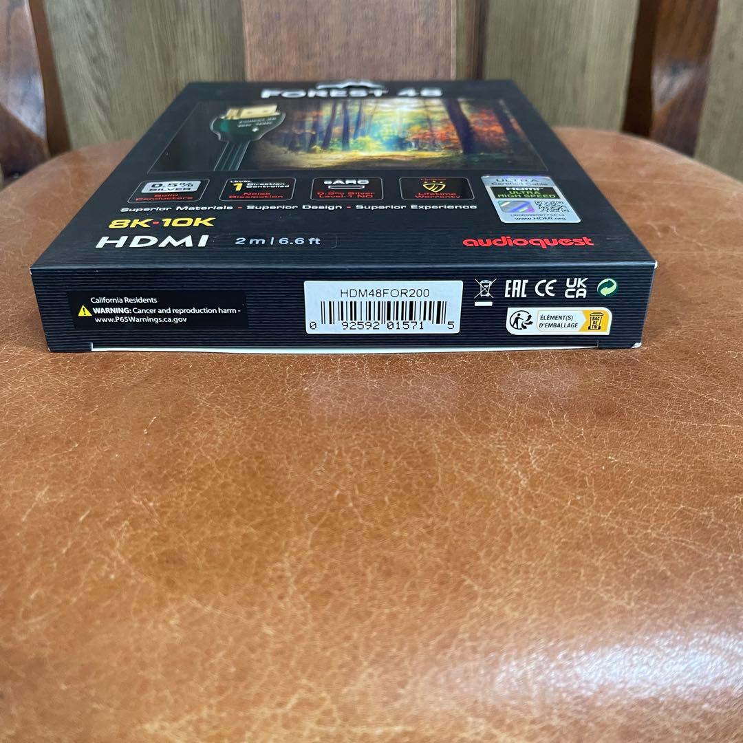 新品 オーディオクエスト HDMIケーブル 4K FOR48G2M