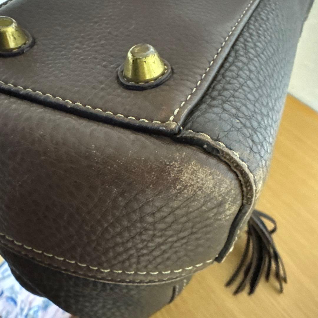 COACH コーチ　トート　ハンドバッグ キャリーオール レザー ブラウン　A4