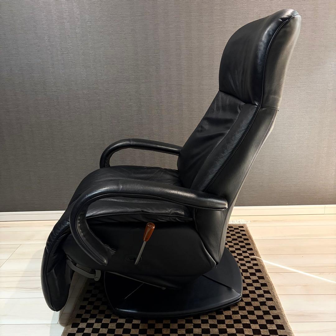 【美品】カリモク ドマーニ エクセルライフ リクライニングチェア 本革 ブラック