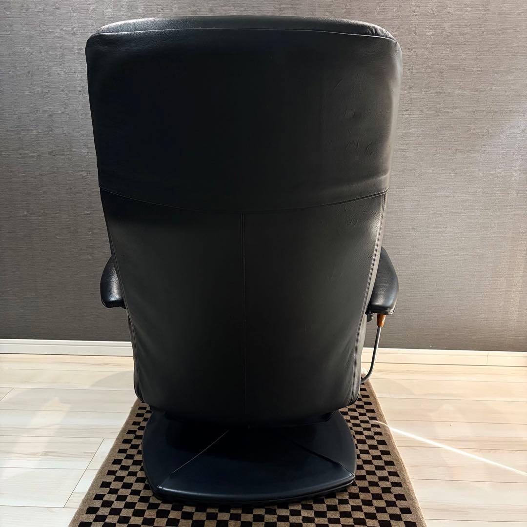 【美品】カリモク ドマーニ エクセルライフ リクライニングチェア 本革 ブラック