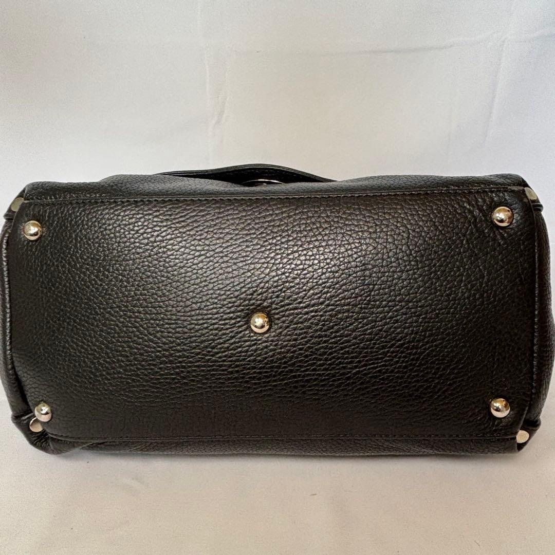 ザネラート ショルダーバッグ 2way 斜め掛け ポスティーナ レザー ブラック