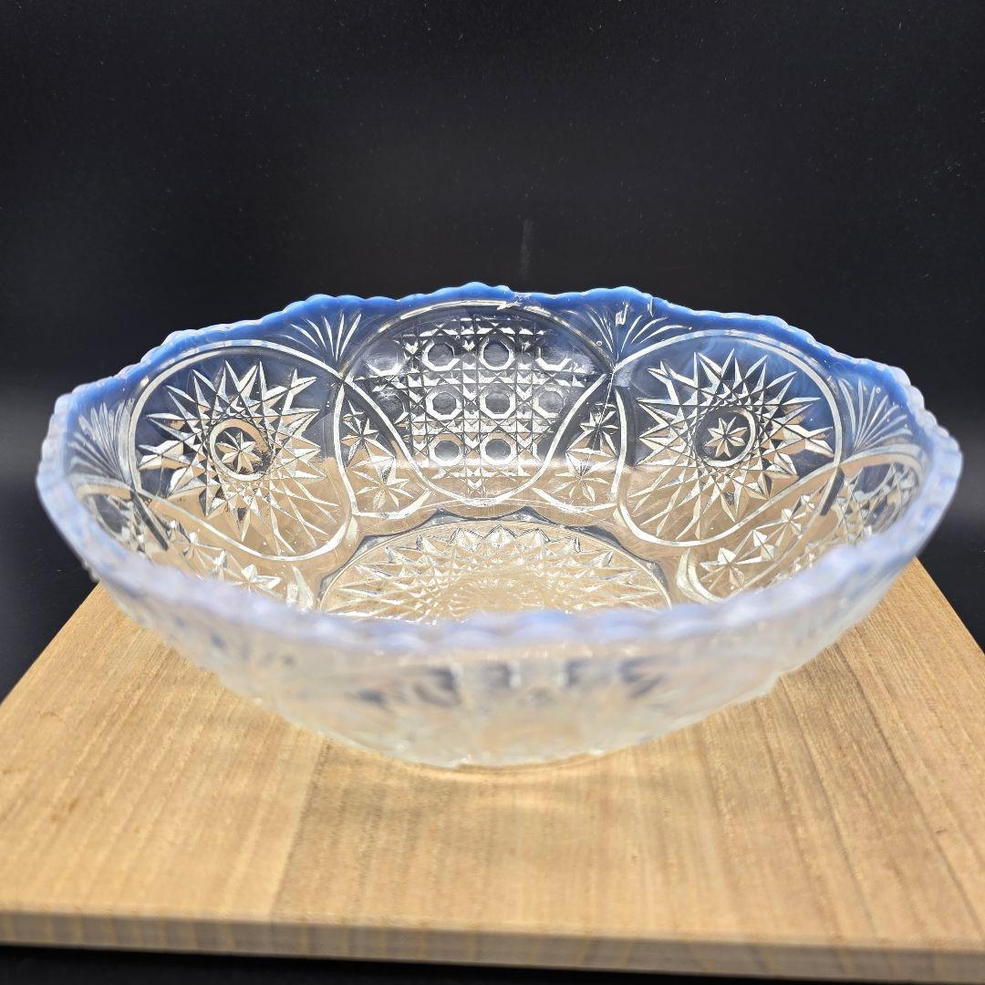 【骨董】大正ガラス 乳白色 小鉢 3個 時代もの