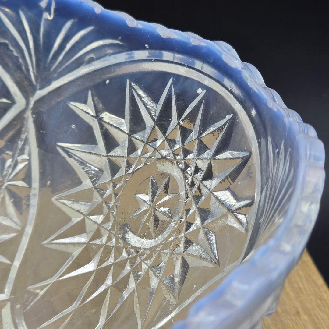 【骨董】大正ガラス 乳白色 小鉢 3個 時代もの