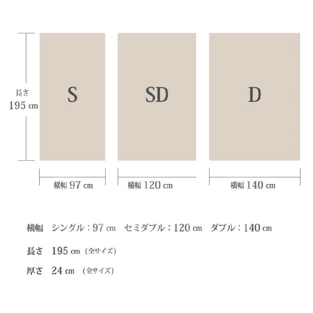 SW-24 ダブルマットレス 24cm